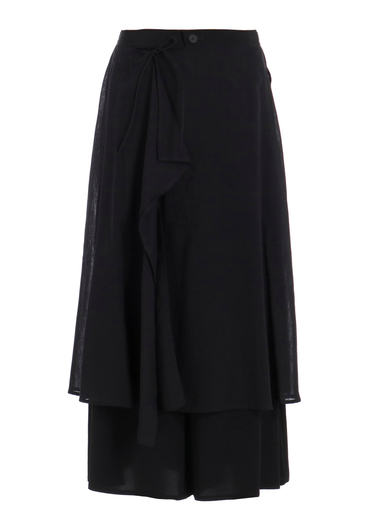 TA/PE CREPE DE CHINE 2 LAYERED FLARE PANTS