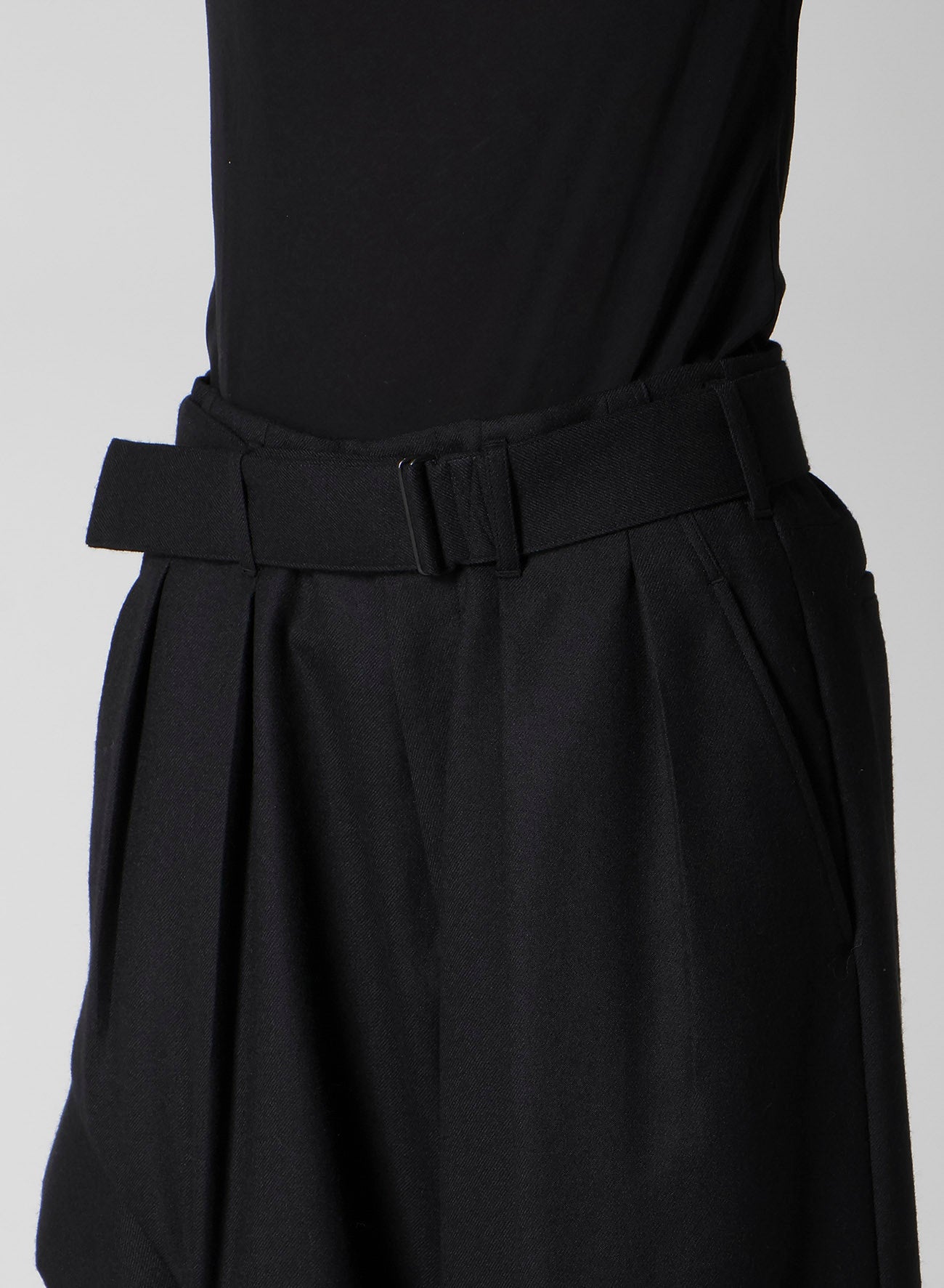 W/SAXONY R DRAPED WIDE PANTS