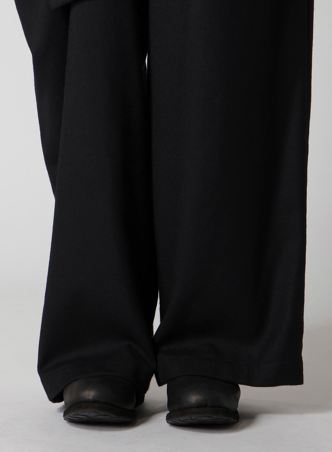 W/SAXONY R DRAPED WIDE PANTS