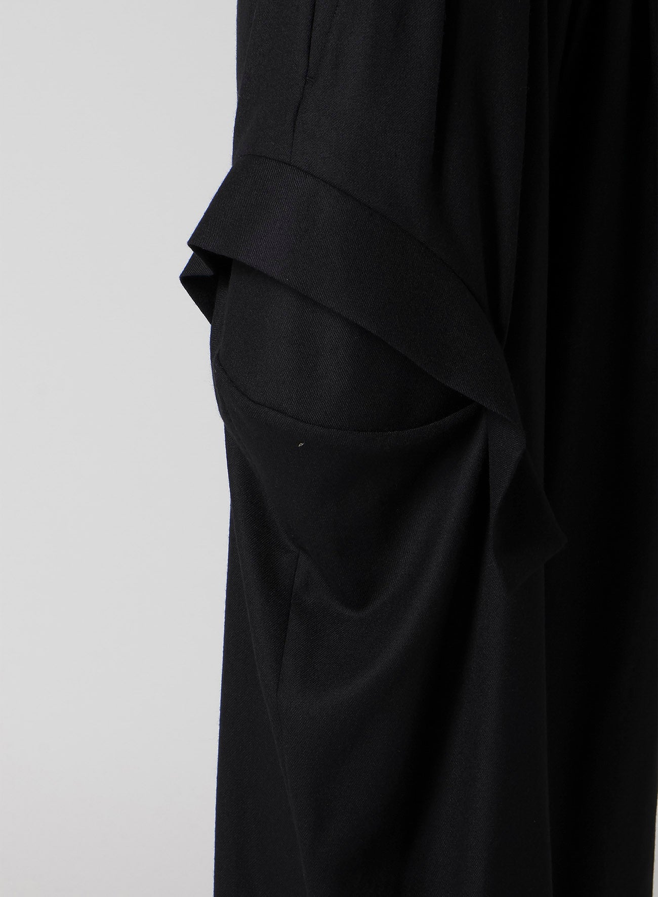 W/SAXONY R DRAPED WIDE PANTS