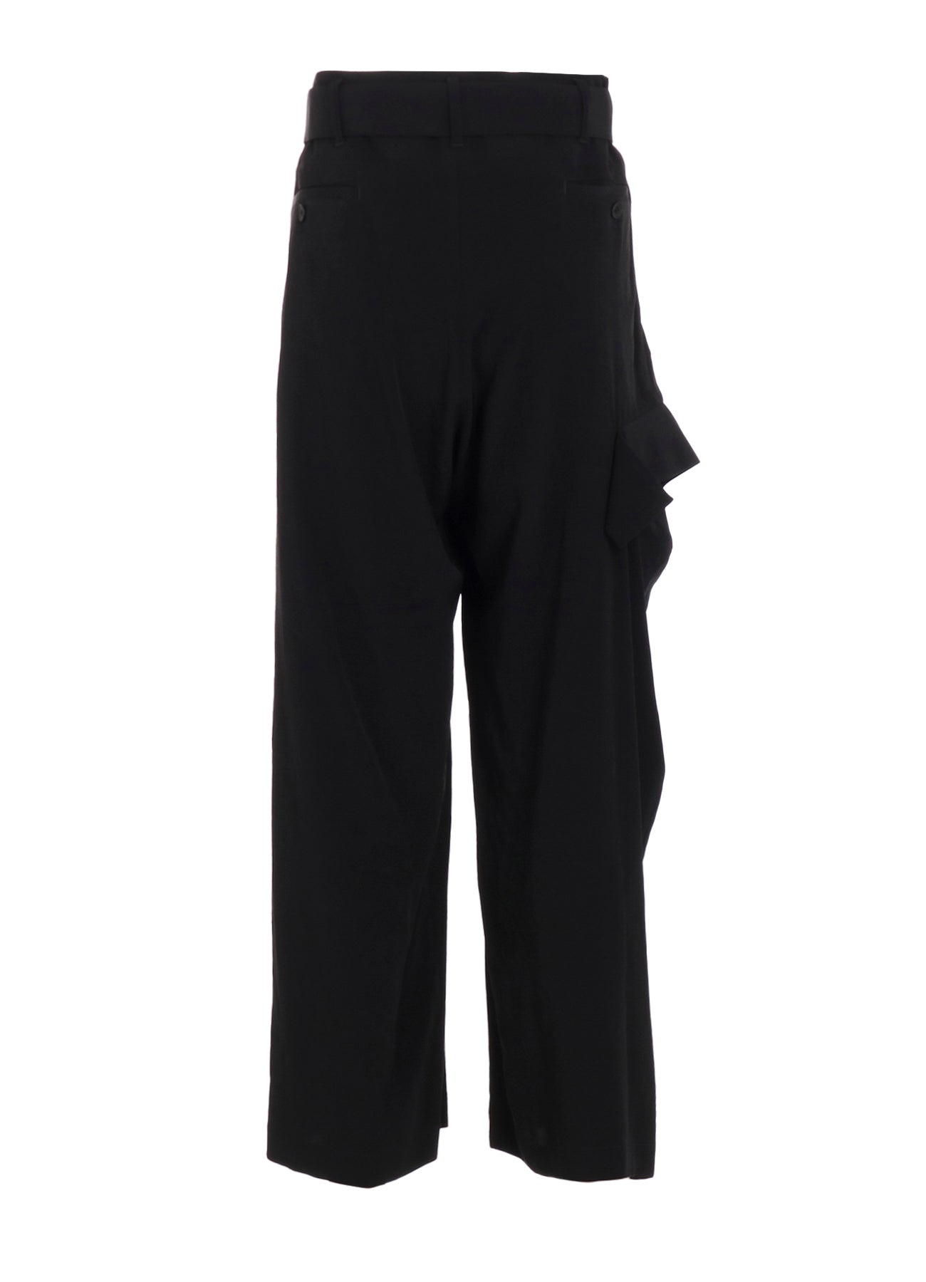 TA/PE CREPE DE CHINE R DRAPED WIDE PANTS