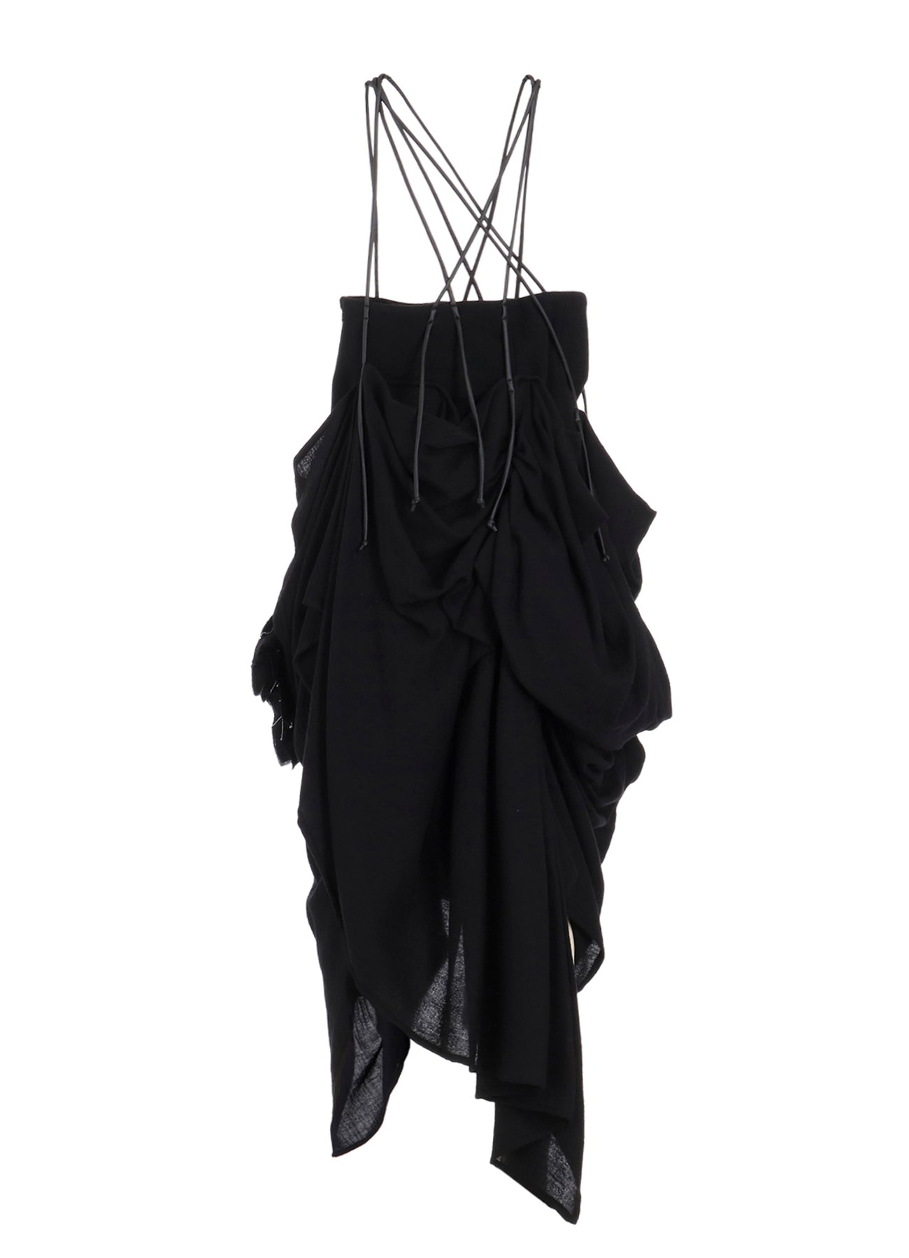FLANNEL BOX D GATHERED SUSPENDER SKIRT