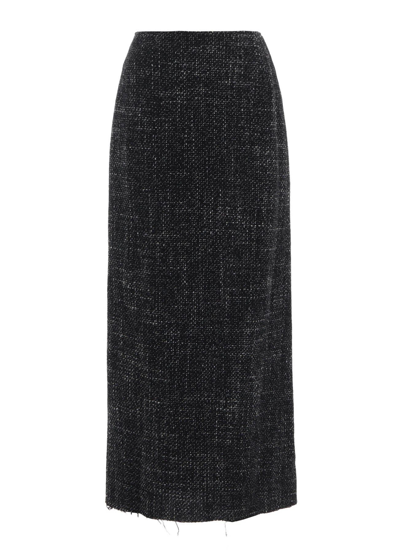 HANDMADE TWEED BACK ZIPPER SKIRT