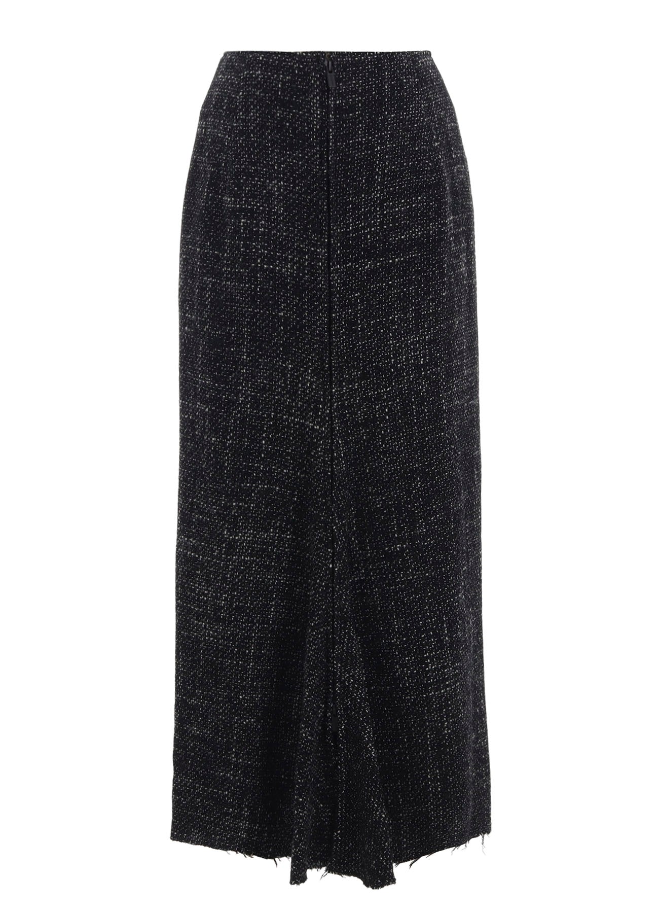 HANDMADE TWEED BACK ZIPPER SKIRT