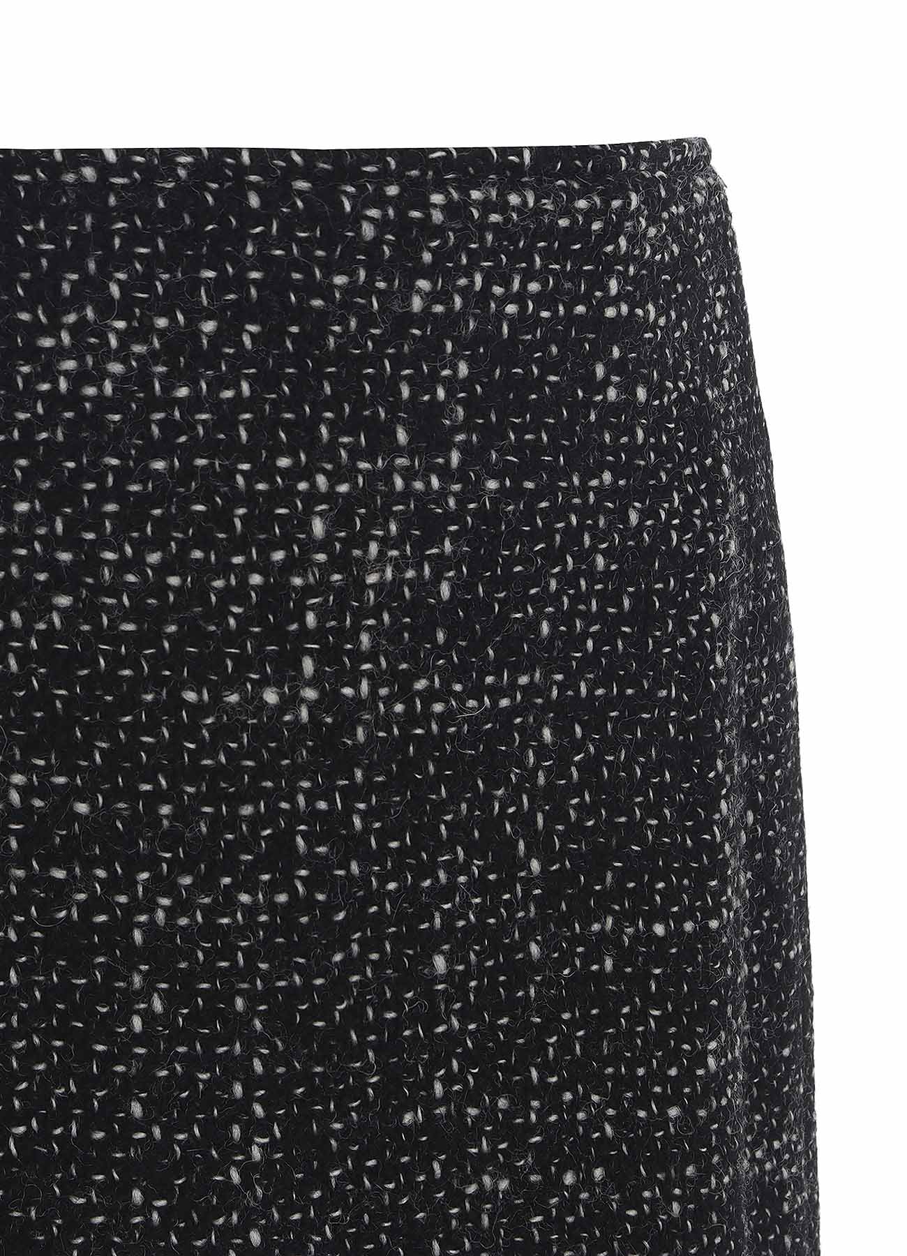 HANDMADE TWEED BACK ZIPPER SKIRT
