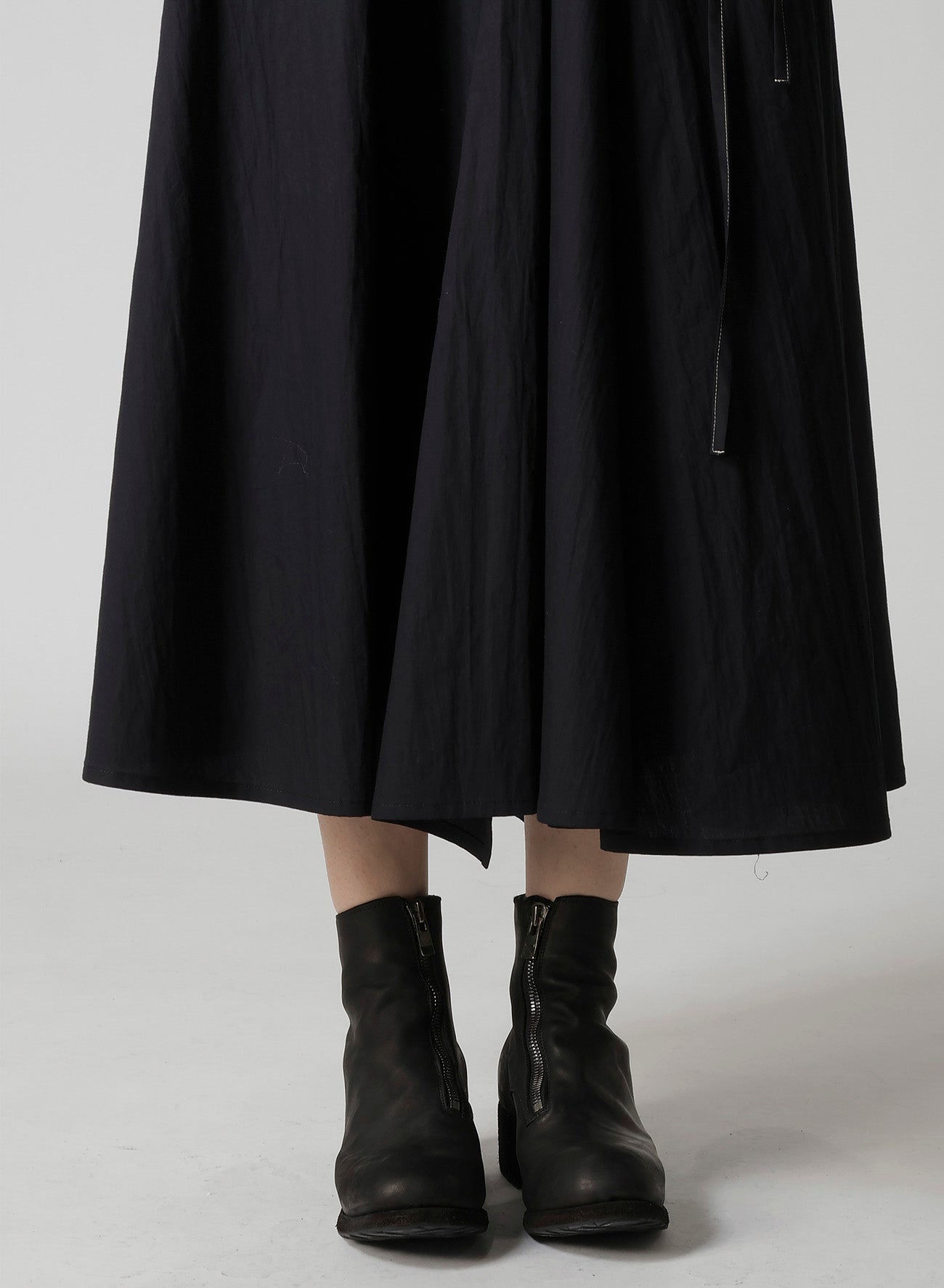 COTTON BROAD L GATHERED FLARE SKIRT