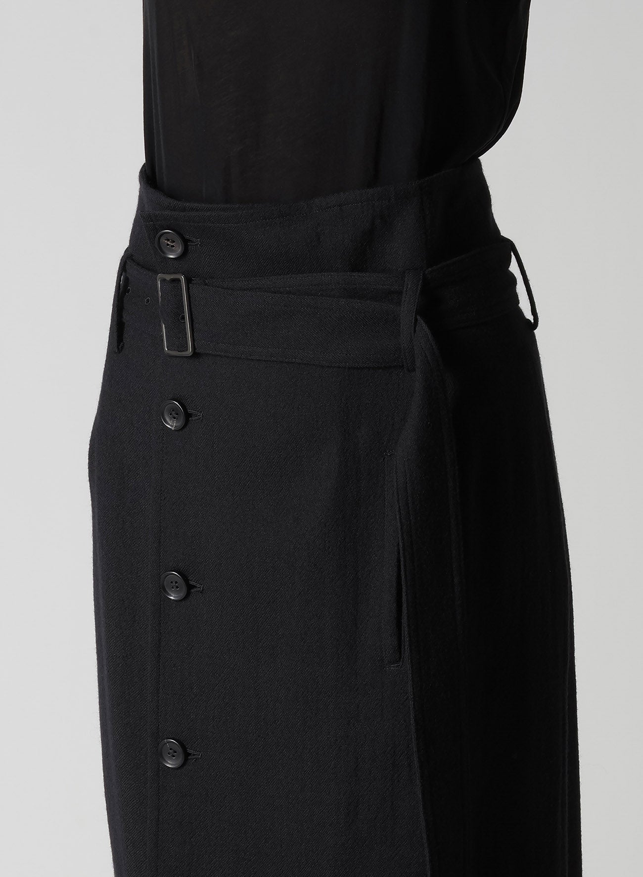 SOFT WOOL A HIGH WAIST SKIRT