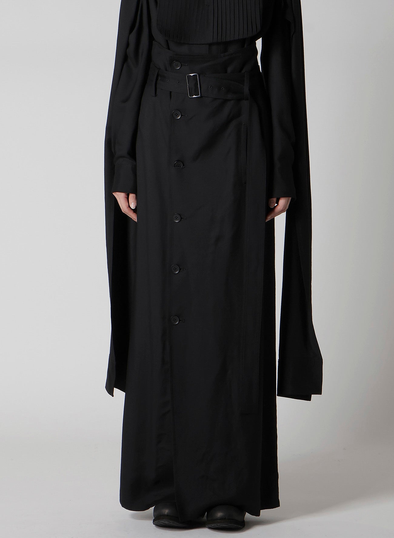 VISCOSE TWILL HIGH WAIST SKIRT