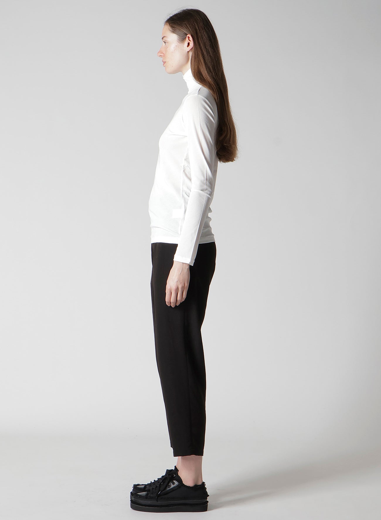 HIGH TWISTED JERSEY LONG SLV TURTLE NECK PO