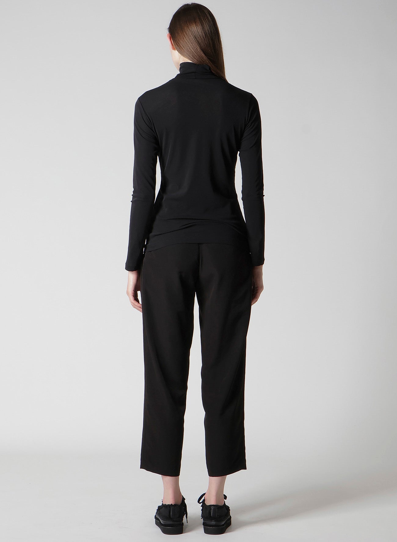 HIGH TWISTED JERSEY LONG SLV TURTLE NECK PO