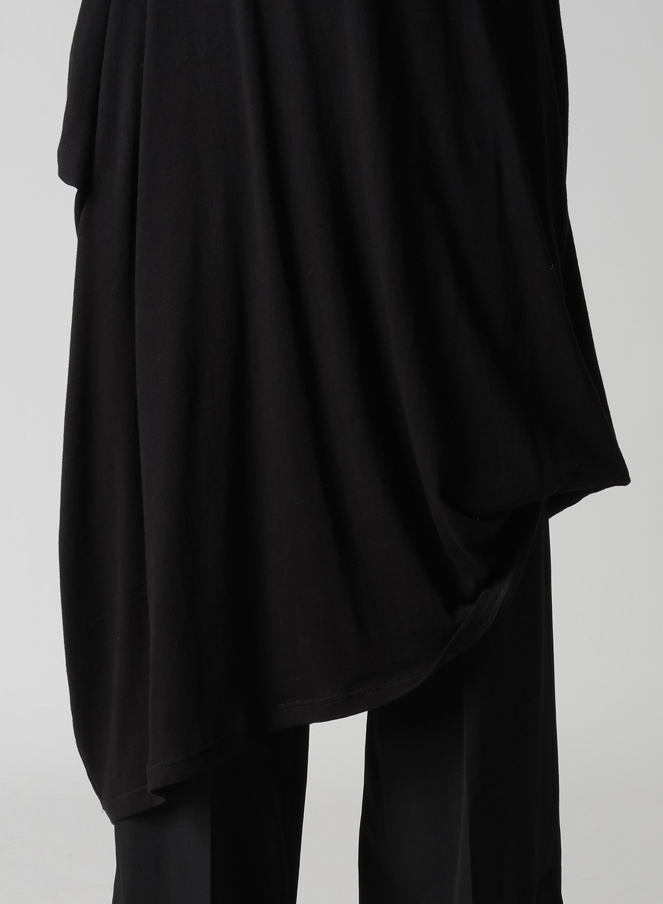 C ANGORA CASHMERE SINGLE JERSEY DRAPED DRESS