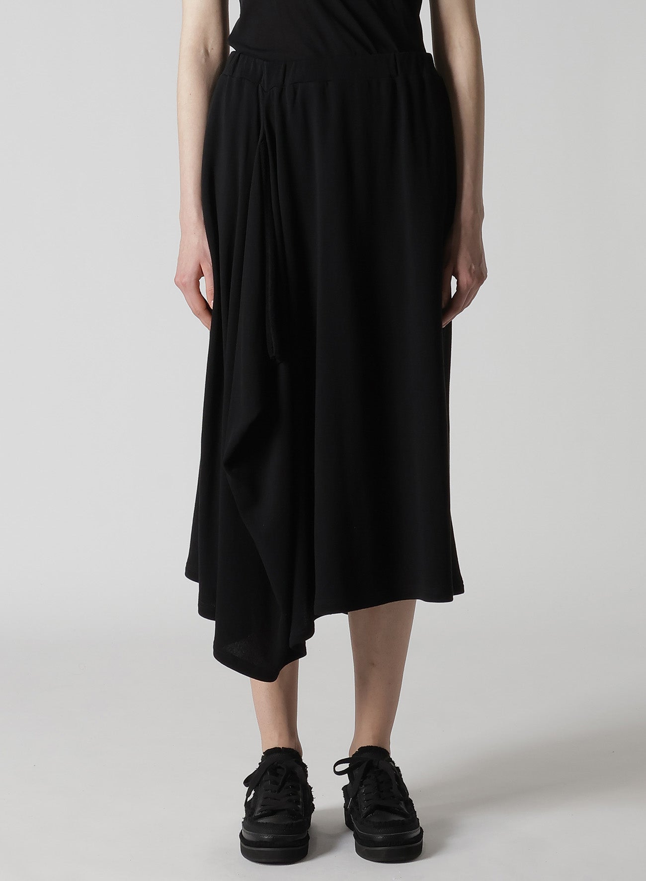 HIGH TWISTED GAUZE TERRY TUCKED SKIRT