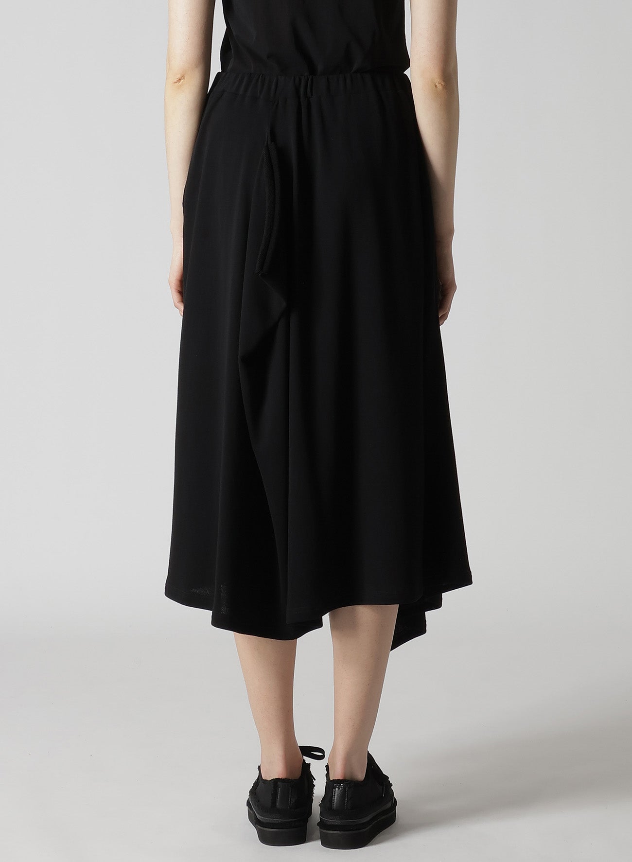 HIGH TWISTED GAUZE TERRY TUCKED SKIRT