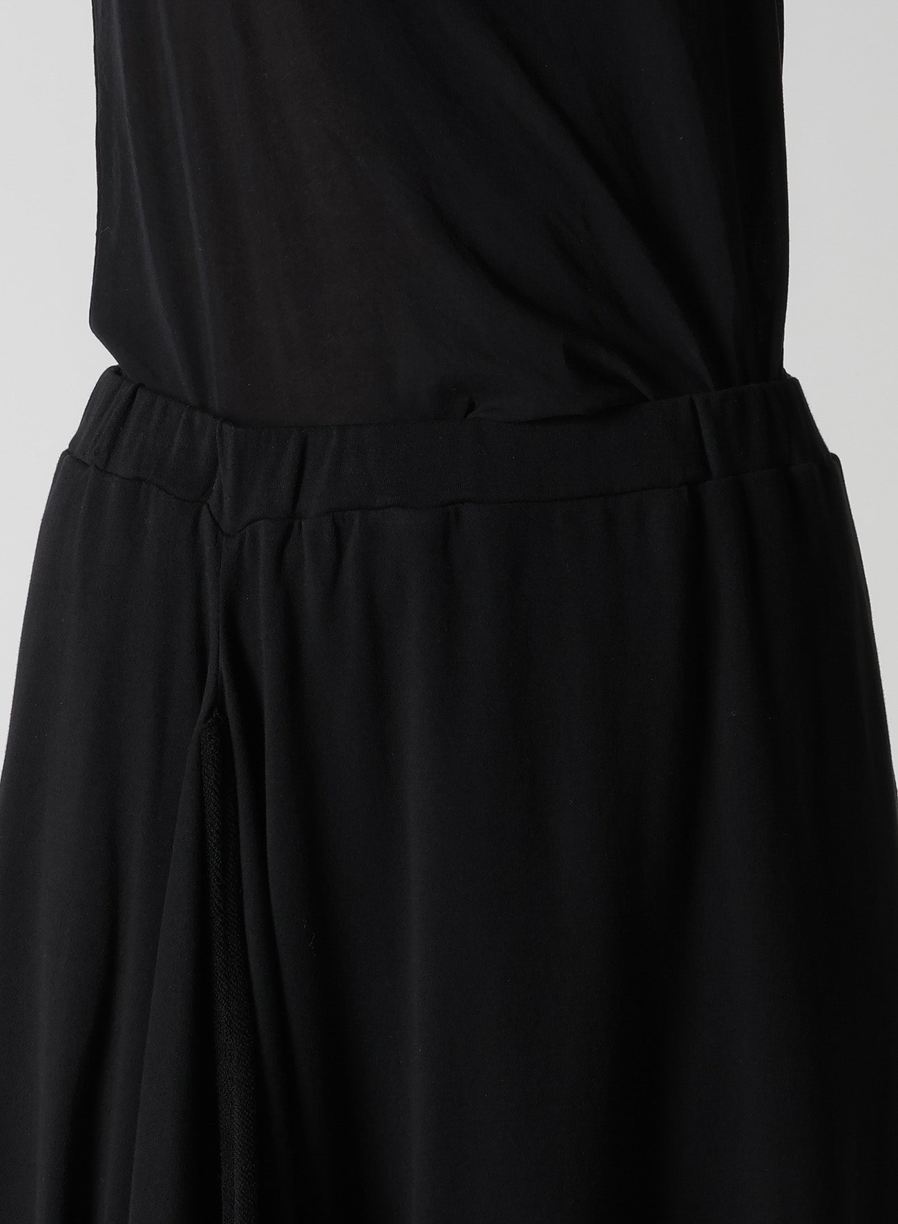 HIGH TWISTED GAUZE TERRY TUCKED SKIRT