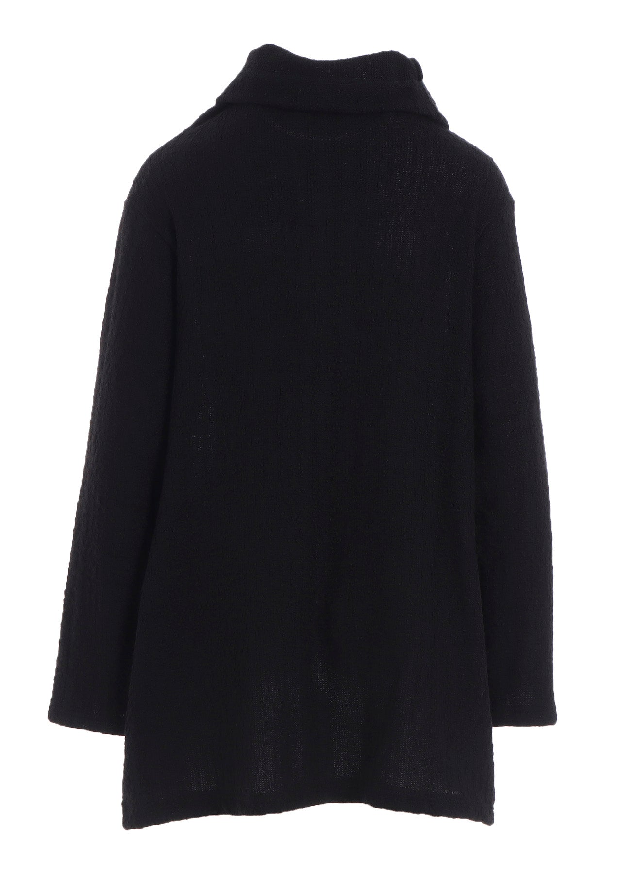 CRUSHED GLEN CHECK HIGH NECK CARDIGAN
