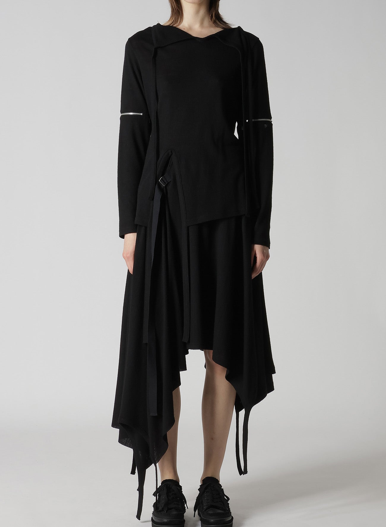 WOOL LIGHT MILLING SINGLE ZIP SLV STRAP PO