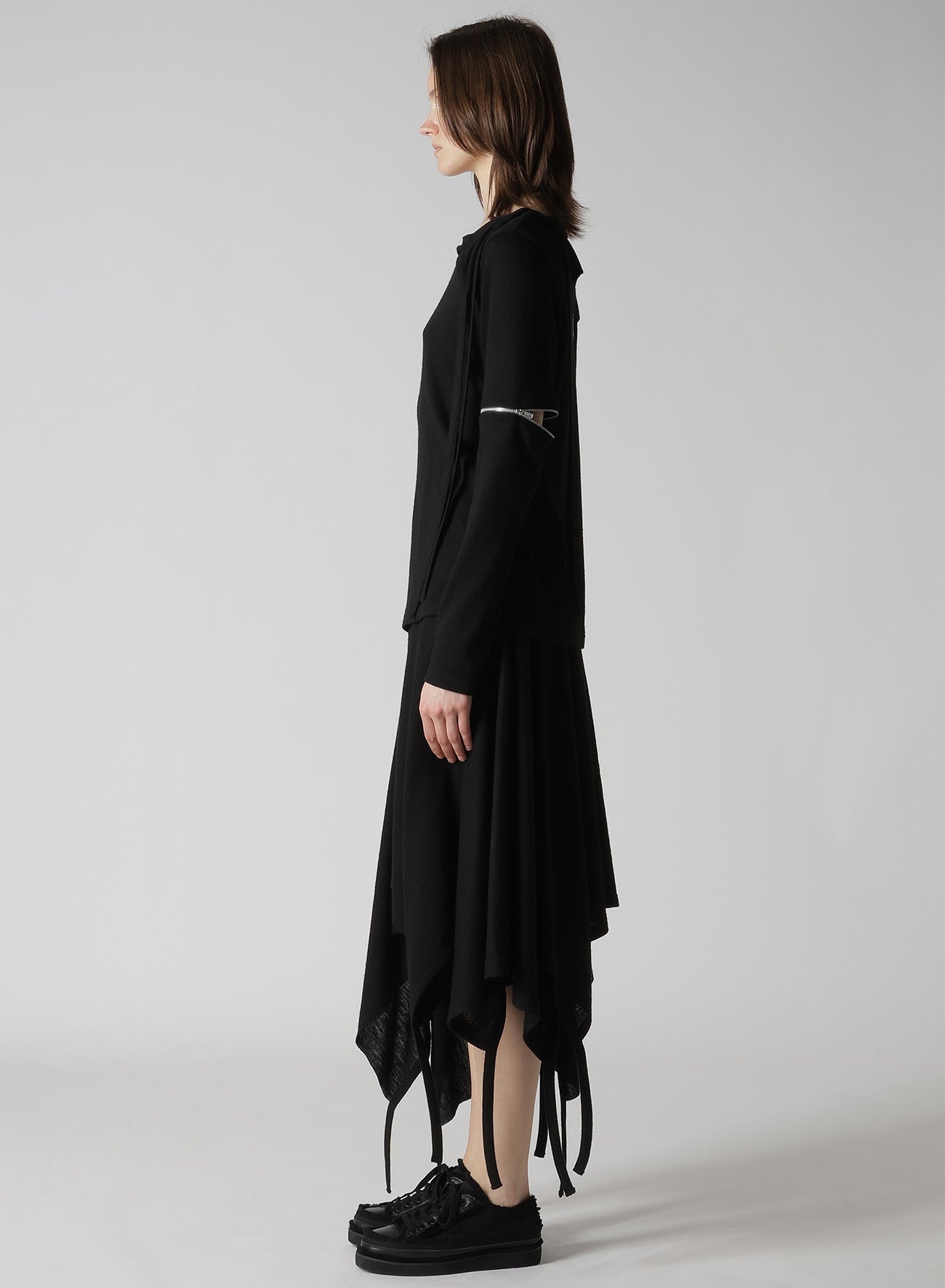 WOOL LIGHT MILLING SINGLE ZIP SLV STRAP PO
