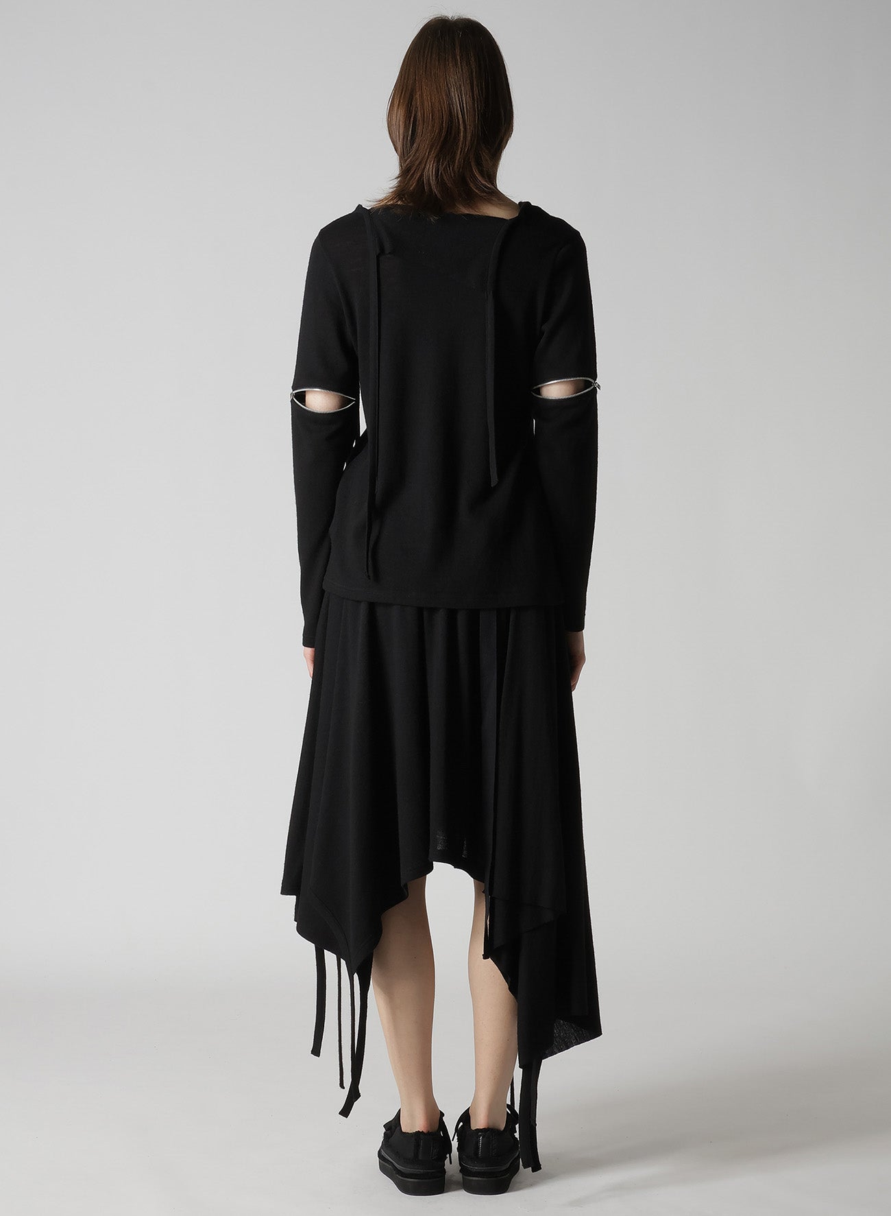 WOOL LIGHT MILLING SINGLE ZIP SLV STRAP PO