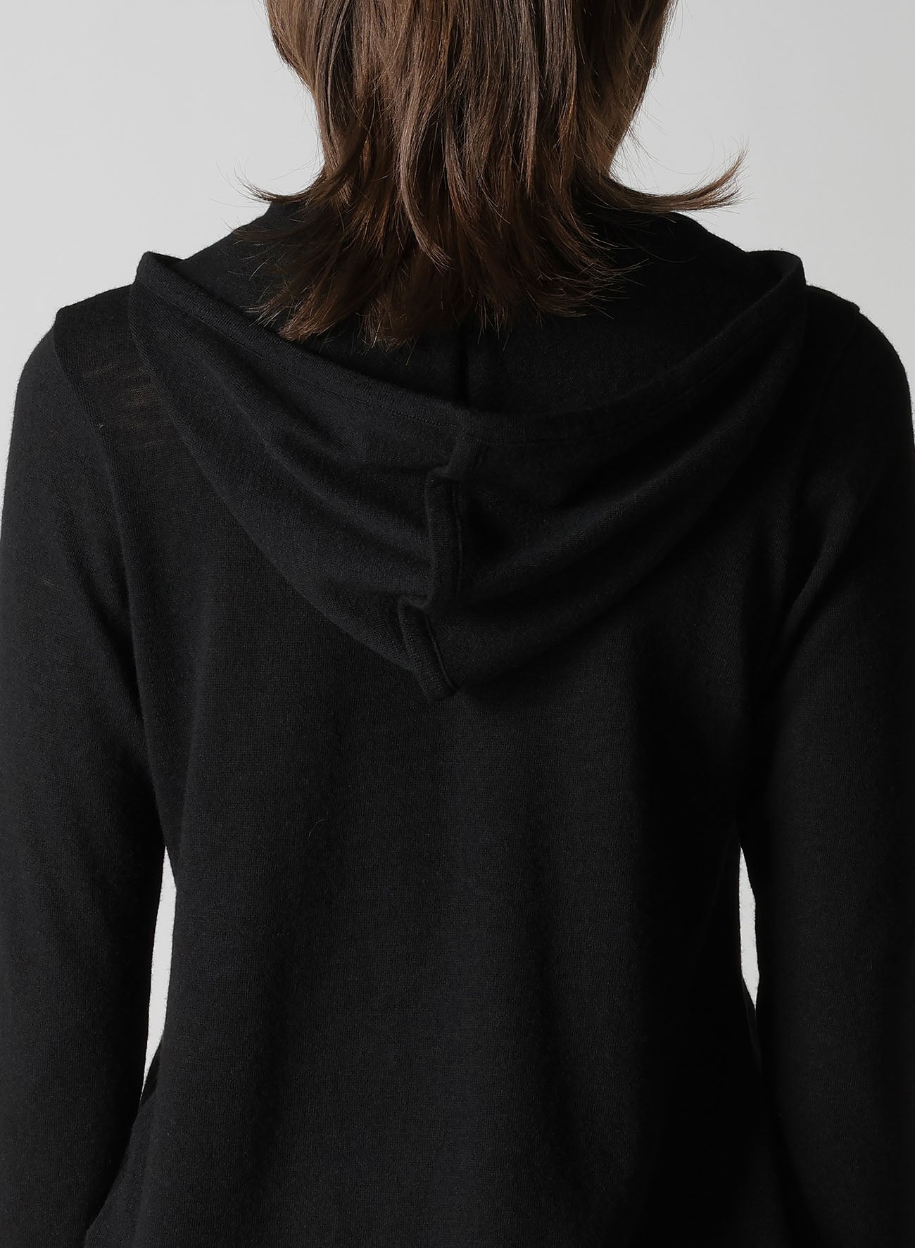 WOOL LIGHT MILLING SINGLE STRAP HOODIE PO