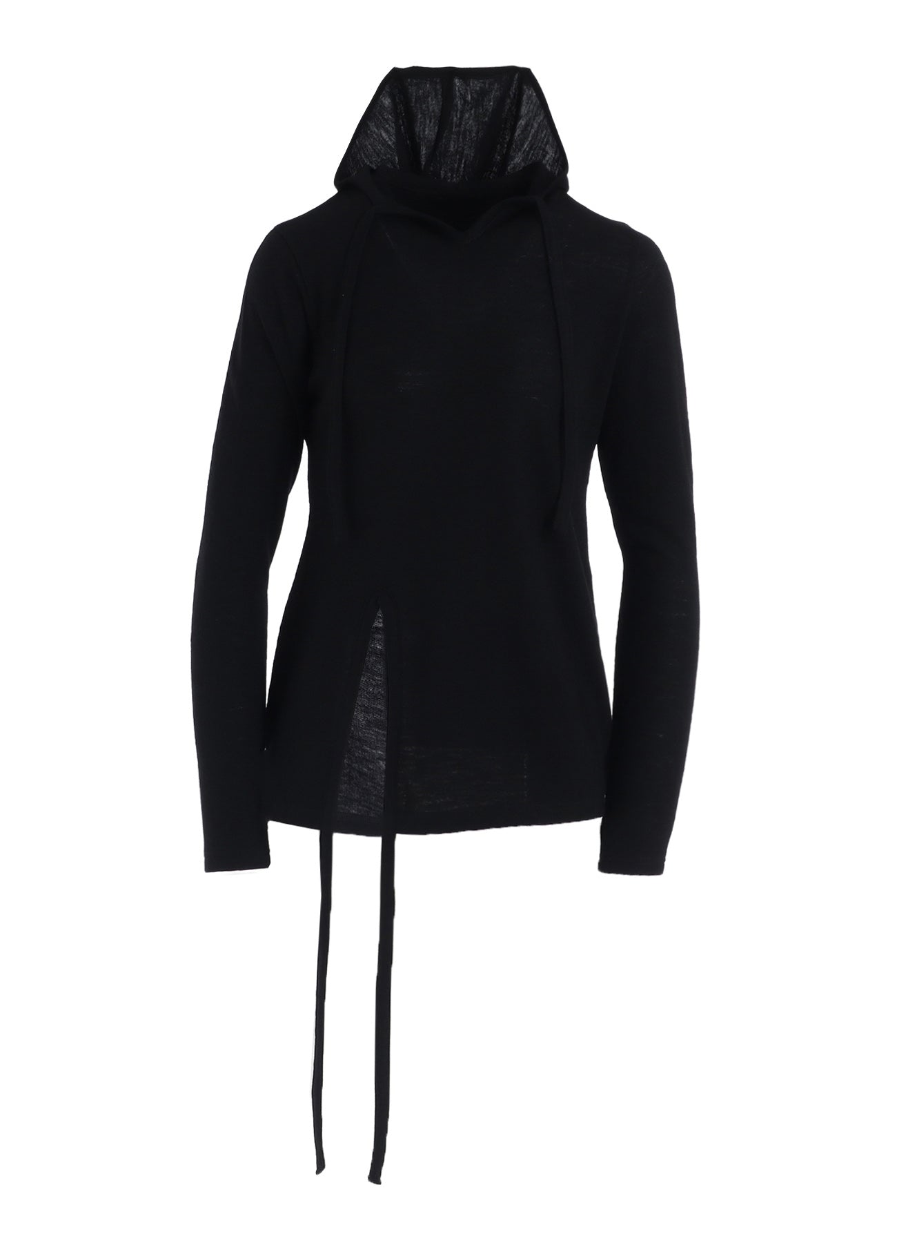 WOOL LIGHT MILLING SINGLE STRAP HOODIE PO