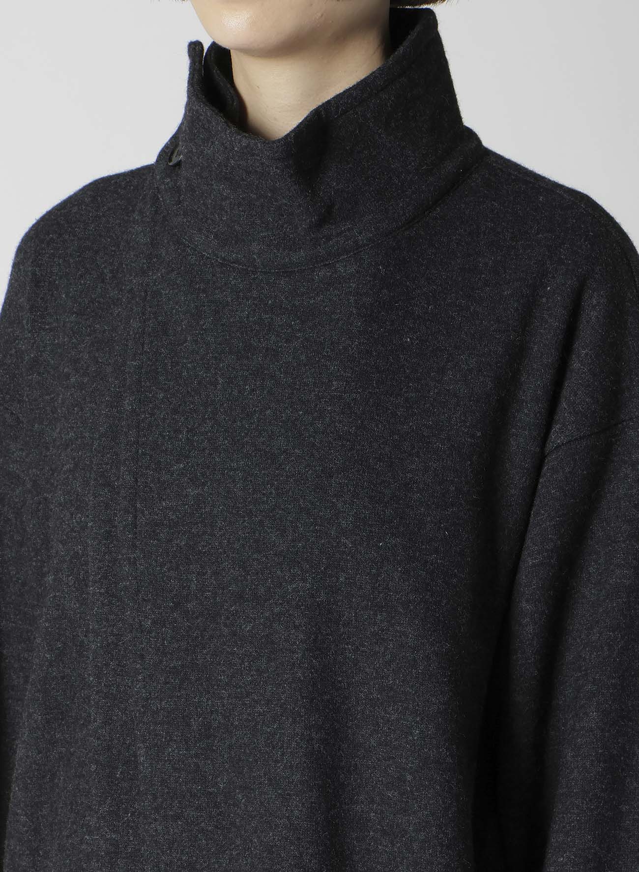 WOOLEN SINGLE JERSEY GATHERED PO A