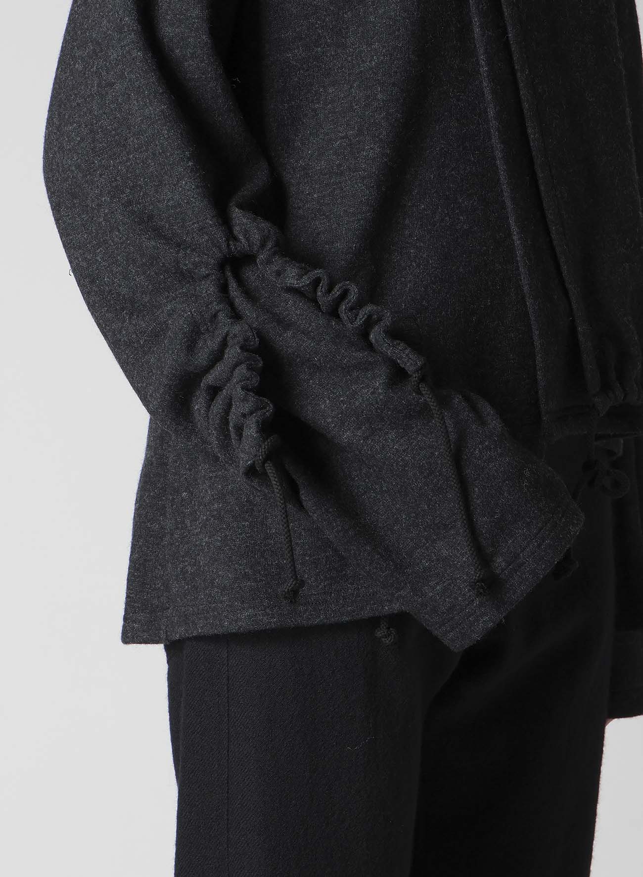 WOOLEN SINGLE JERSEY GATHERED PO A