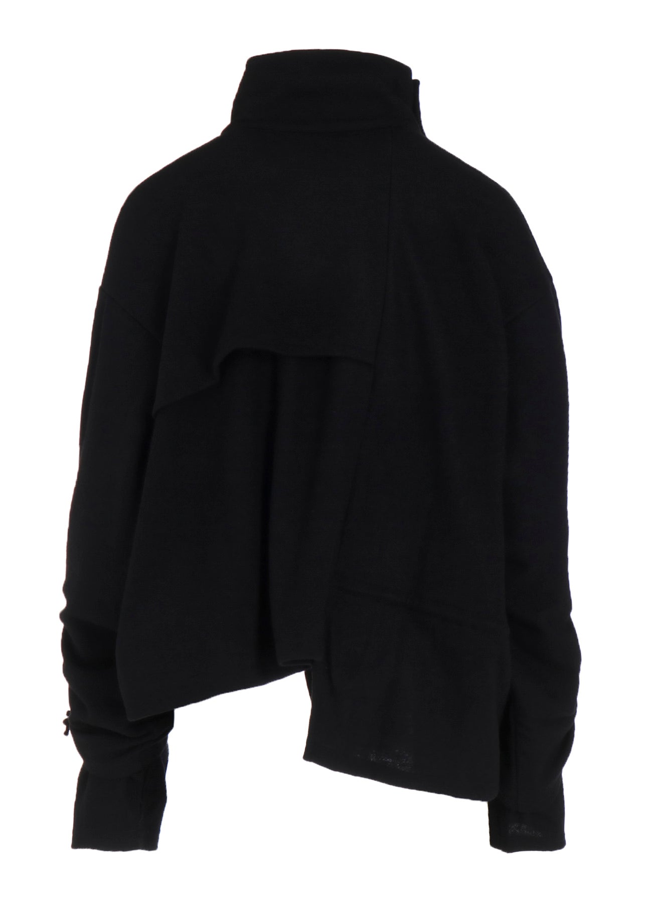 WOOLEN SINGLE JERSEY GATHERED PO A