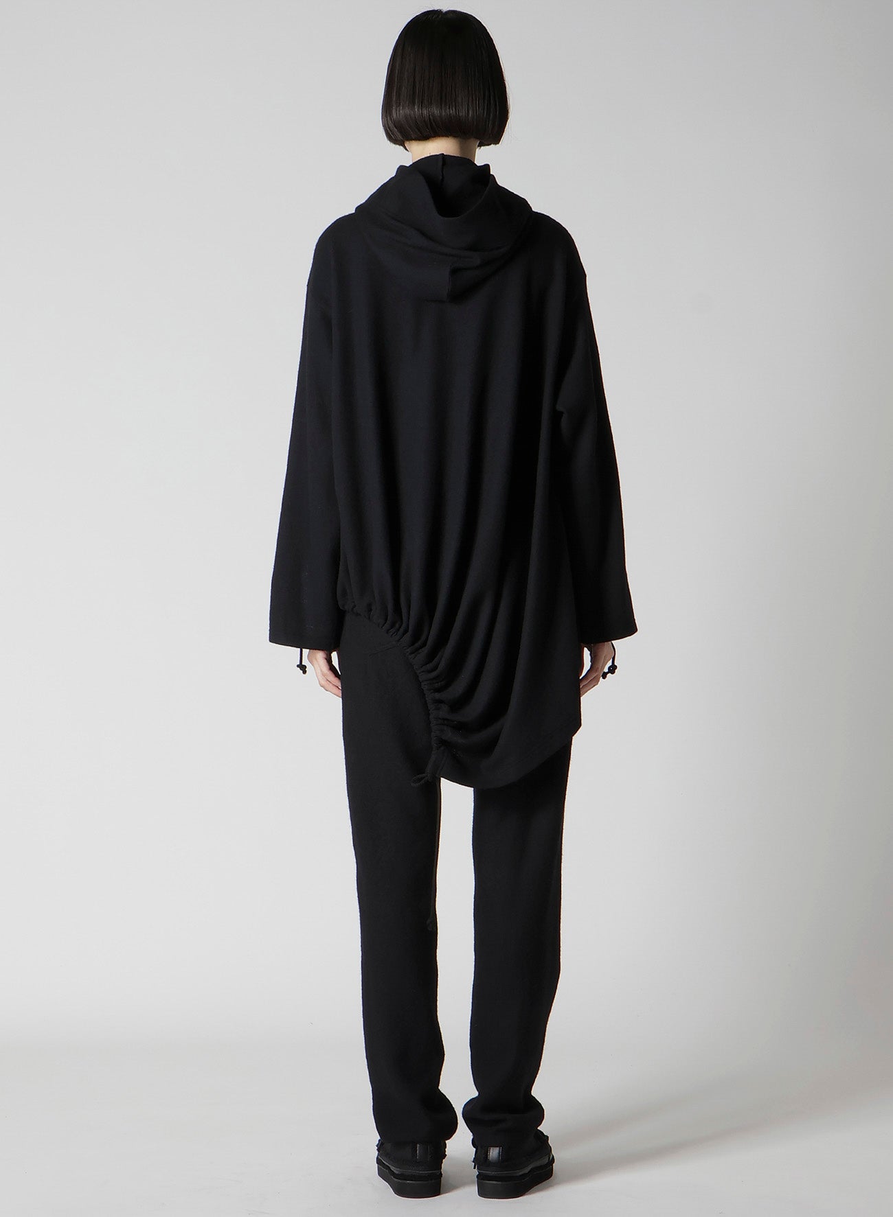 WOOLEN SINGLE JERSEY GATHERED PO B