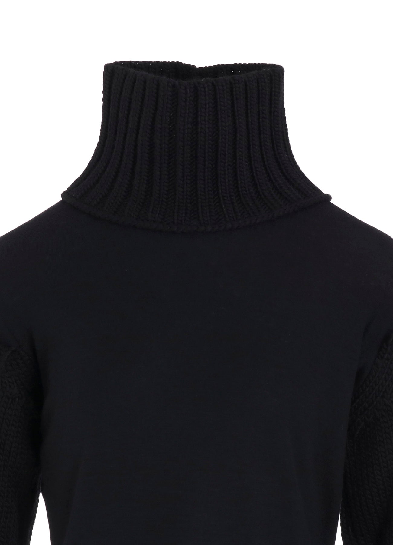 WOOL INTERLOCK SNOW PATTERN HIGH NECK PO