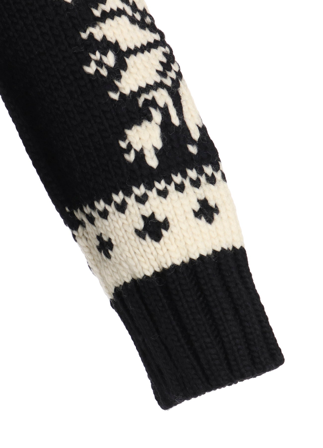 WOOL INTERLOCK SNOW PATTERN HIGH NECK PO