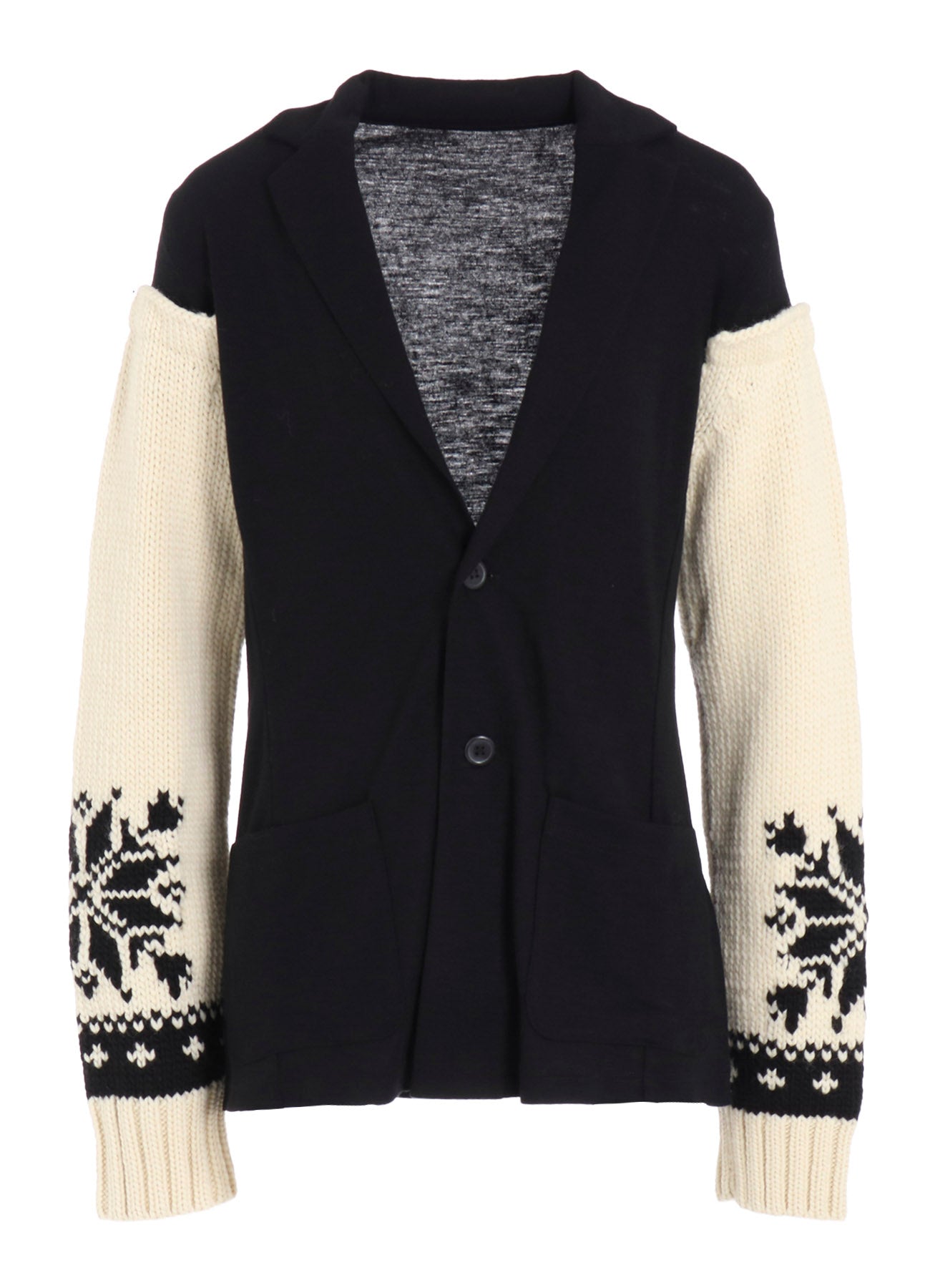 WOOL INTERLOCK SNOW PATTERN JACKET