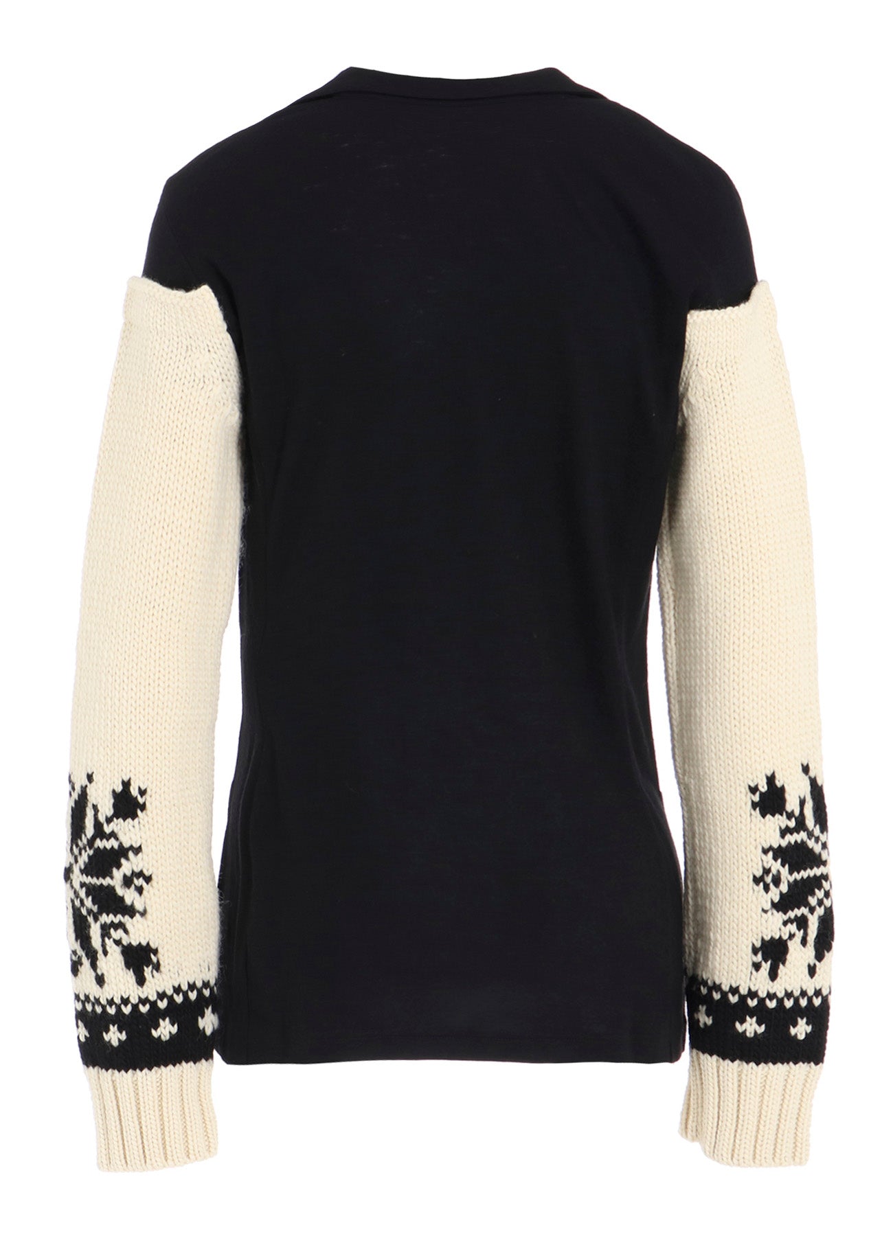 WOOL INTERLOCK SNOW PATTERN JACKET