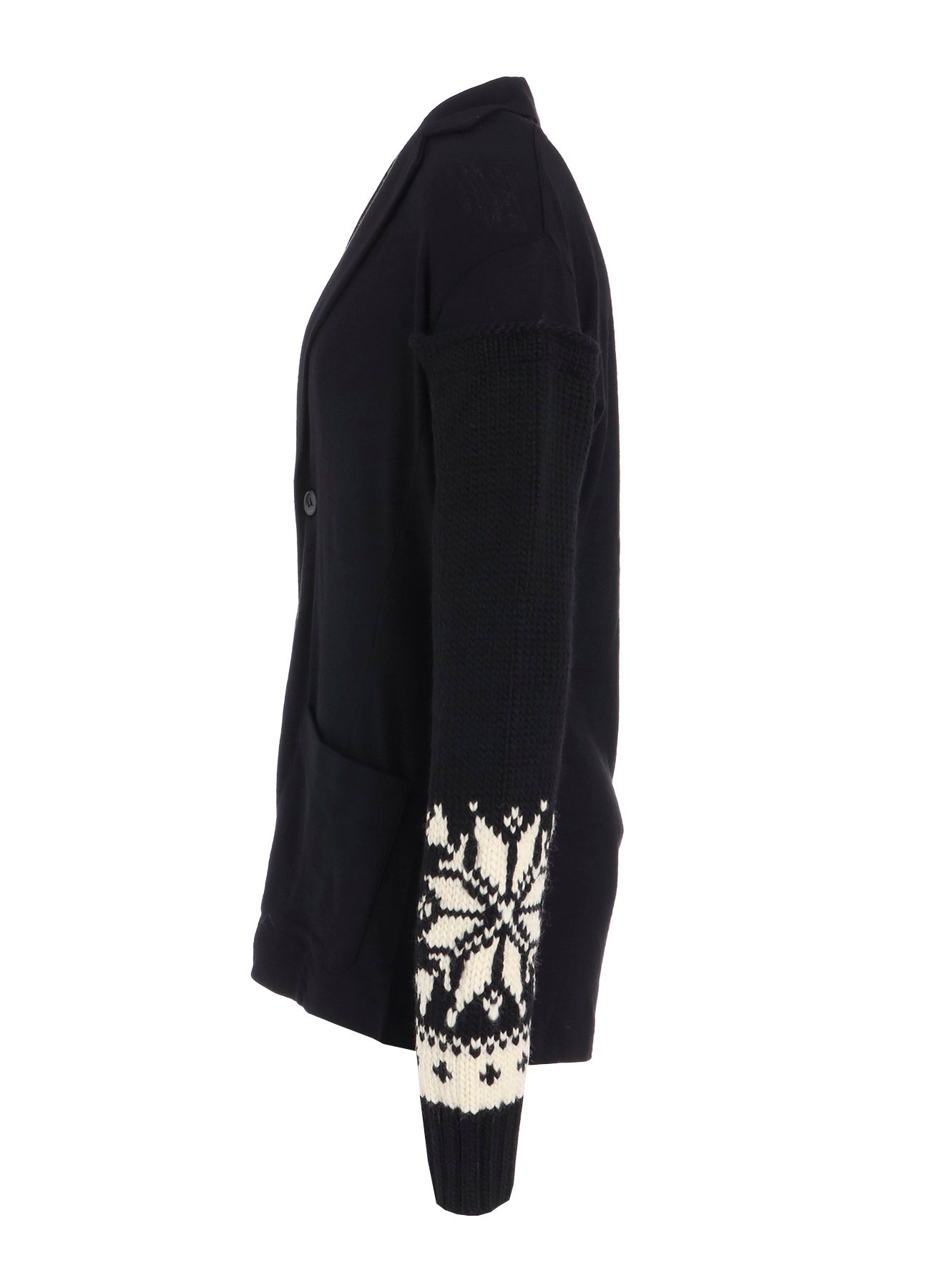 WOOL INTERLOCK SNOW PATTERN JACKET