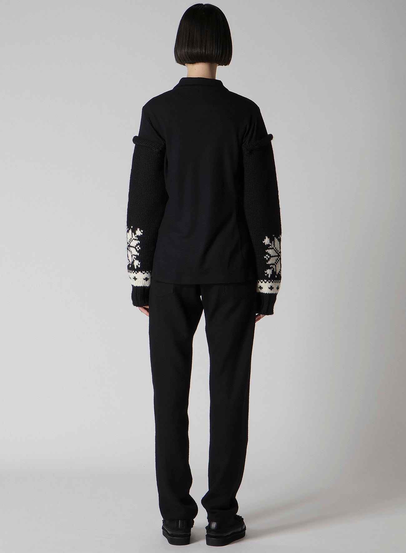 WOOL INTERLOCK SNOW PATTERN JACKET