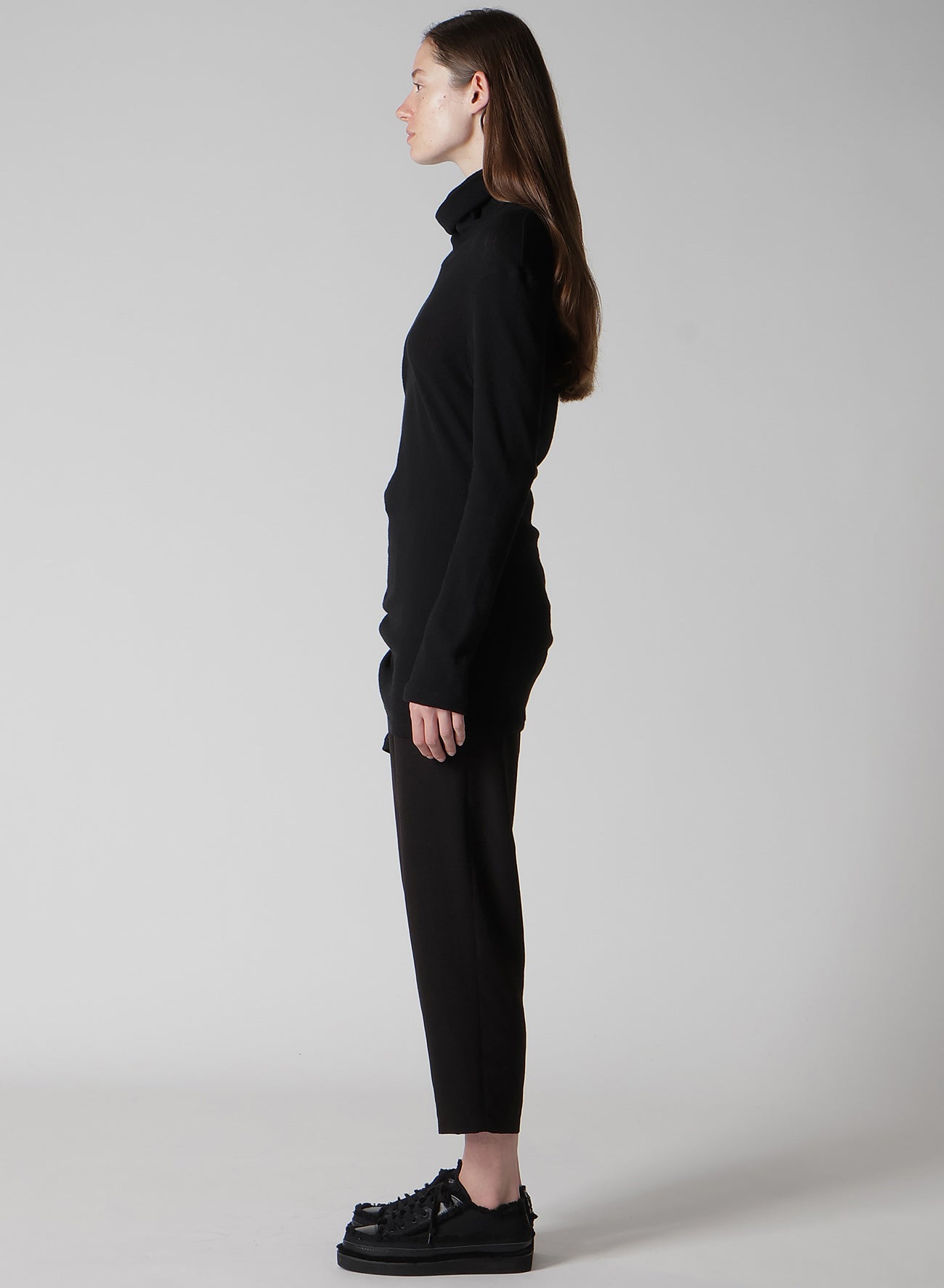 HIGH TWISTED LINKS DRAPED TURTLE NECK PO