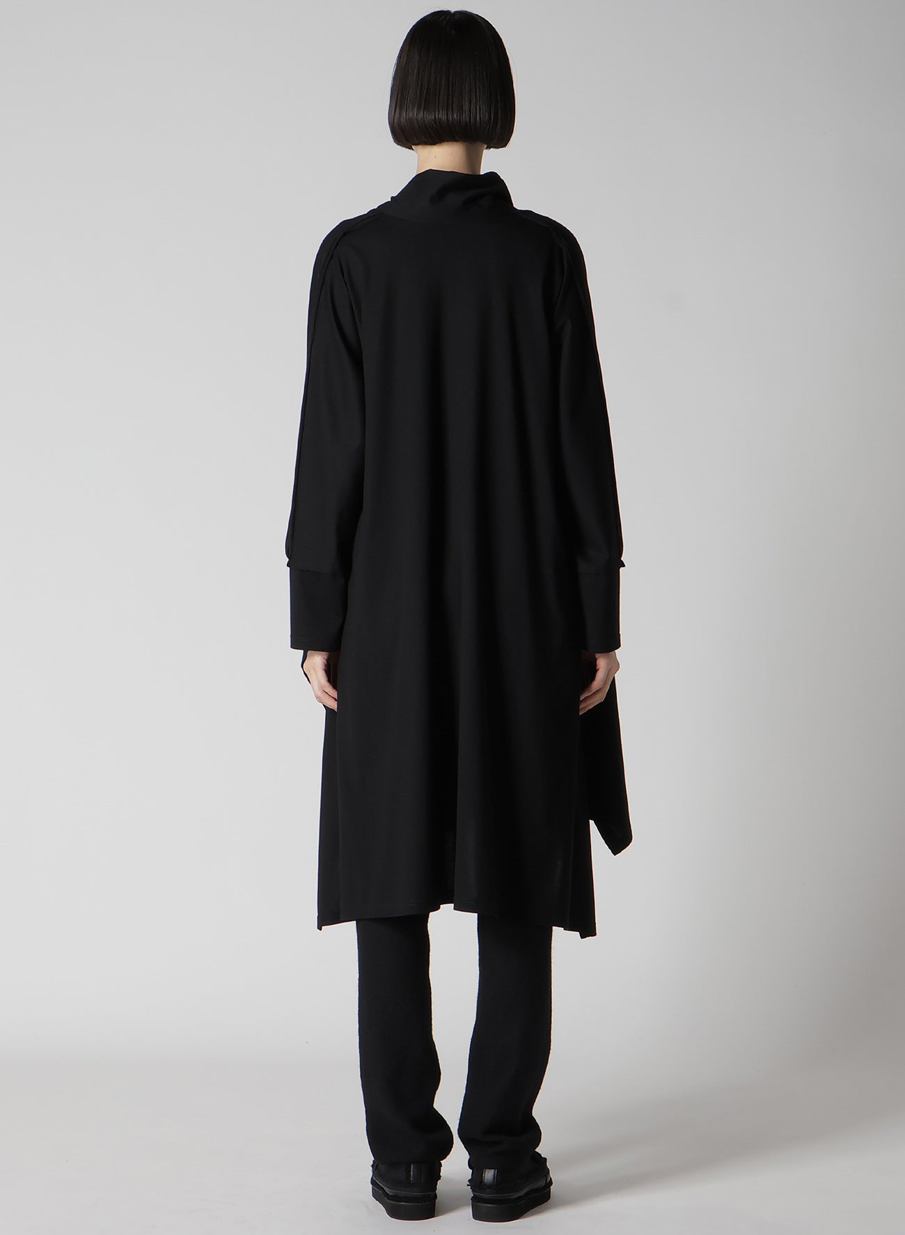 COTTON SINGLE JERSEY LONG CARDIGAN