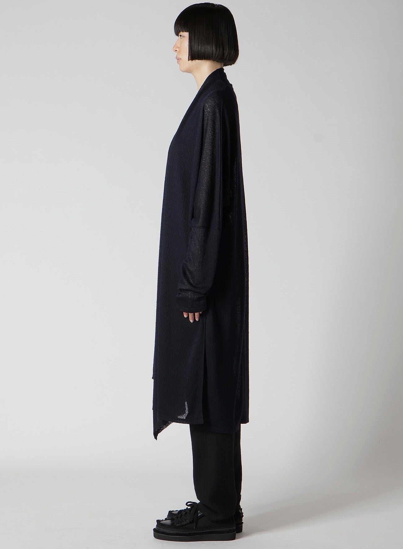 JACQUARD WOOL LACE STOLE CARDIGAN