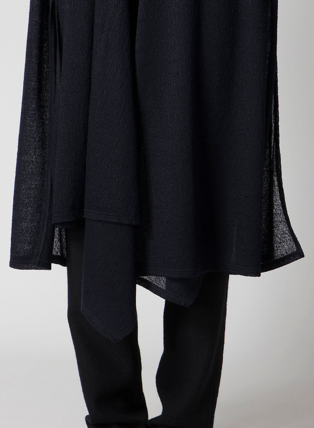 JACQUARD WOOL LACE STOLE CARDIGAN
