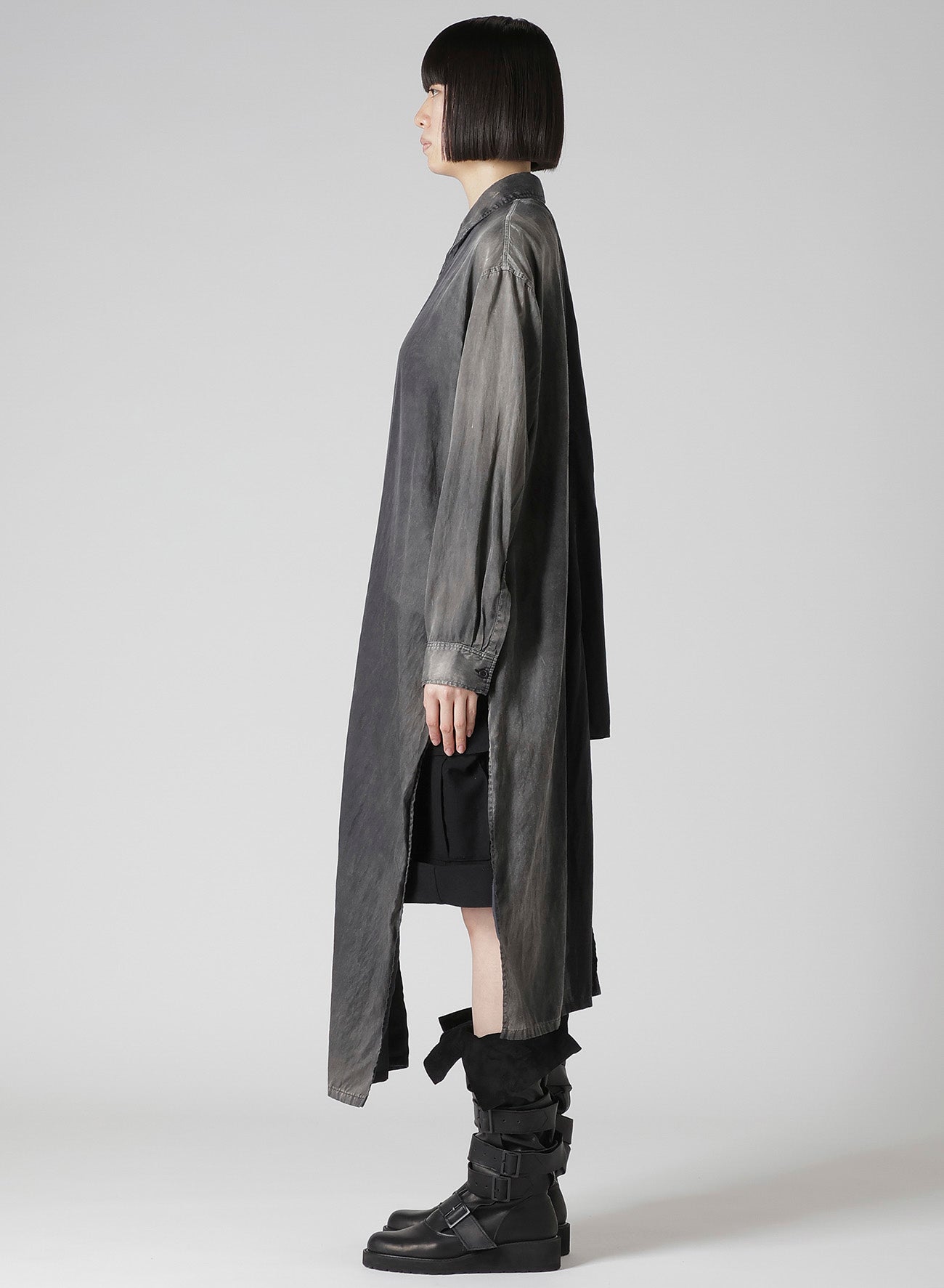 Cu/C BLEACHED SATIN KNOT DETAIL BLOUSE