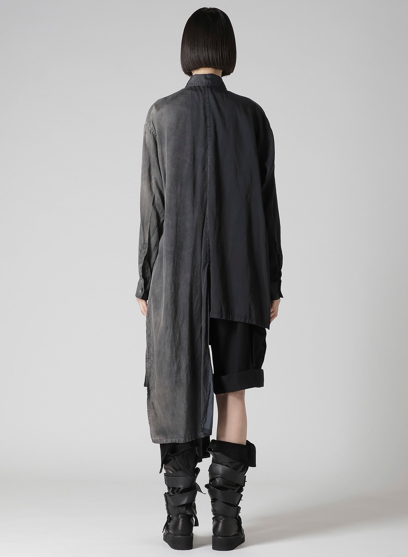 Cu/C BLEACHED SATIN KNOT DETAIL BLOUSE
