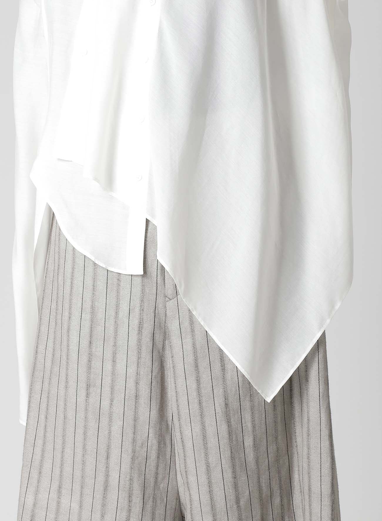 Cu/Mo KERSEY UNBALANCE DRAPED BLOUSE