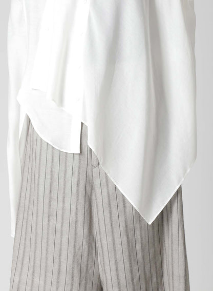 Cu/Mo KERSEY UNBALANCE DRAPED BLOUSE