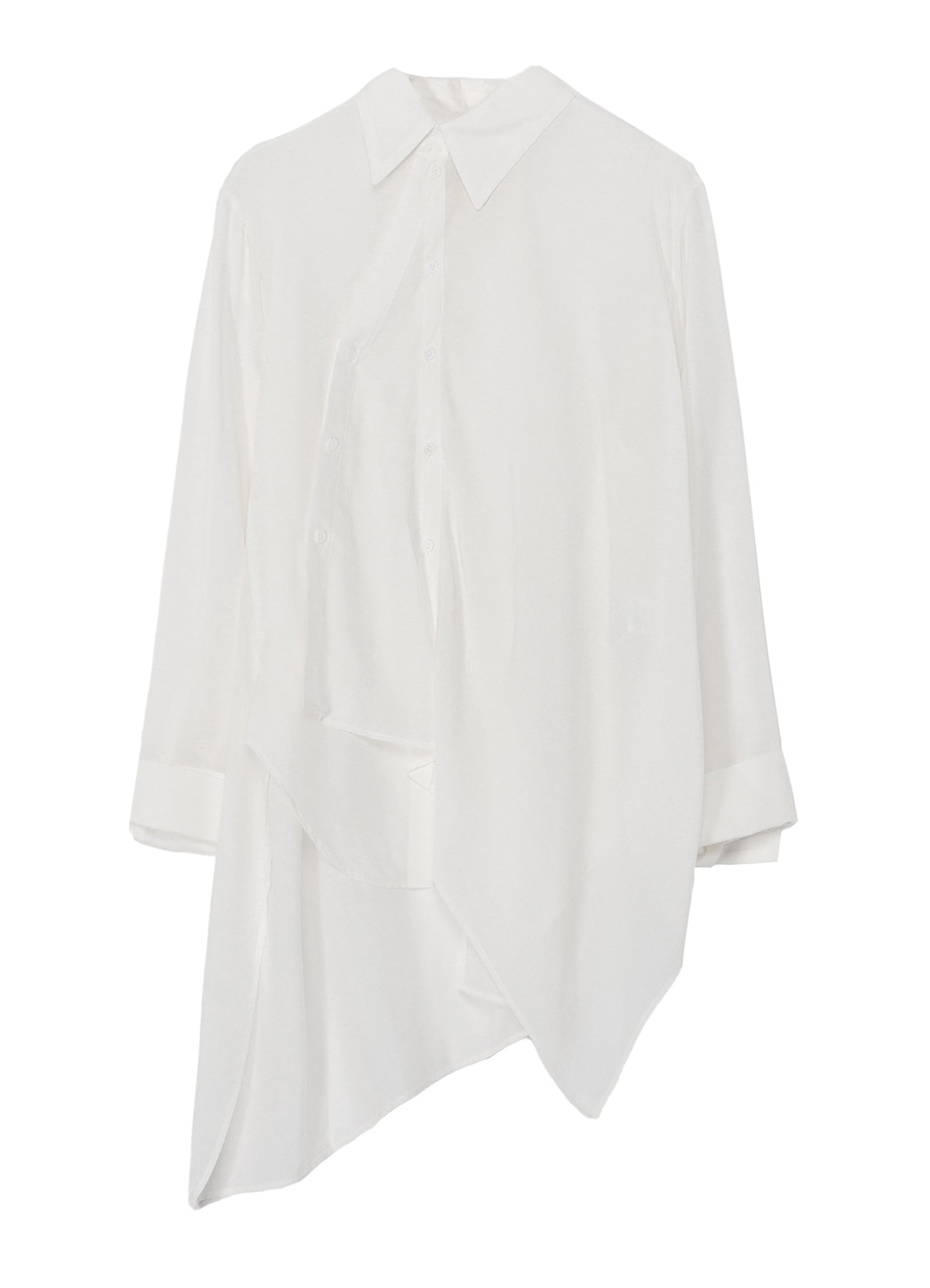 Cu/Mo KERSEY UNBALANCE DRAPED BLOUSE