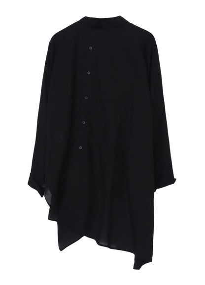 Cu/Mo KERSEY UNBALANCE DRAPED BLOUSE