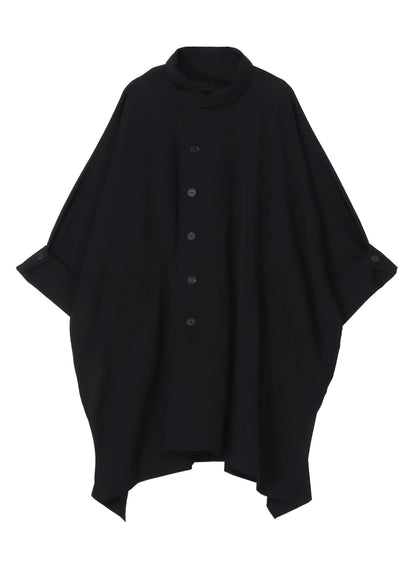 GABARDINE HIGH NECK COAT