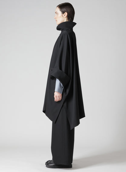 GABARDINE HIGH NECK COAT