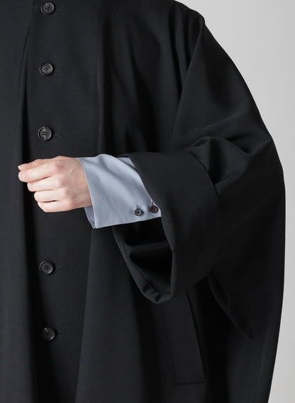 GABARDINE HIGH NECK COAT