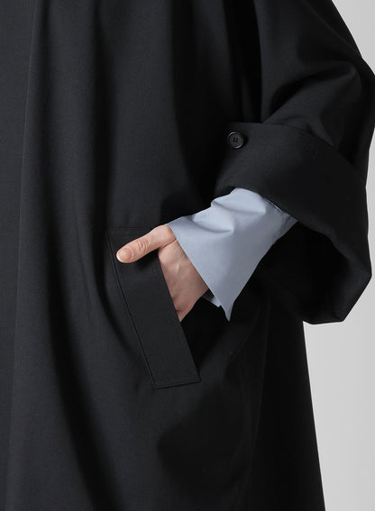 GABARDINE HIGH NECK COAT