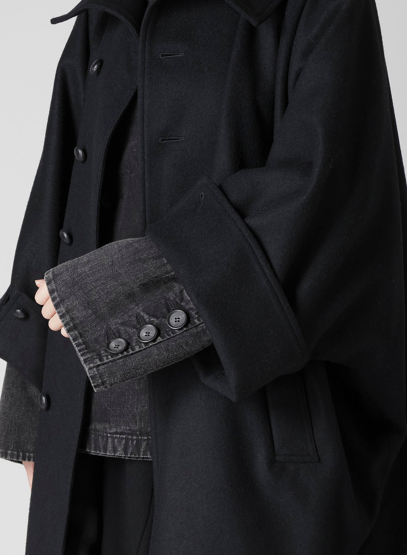 MELTON HIGH NECK COAT