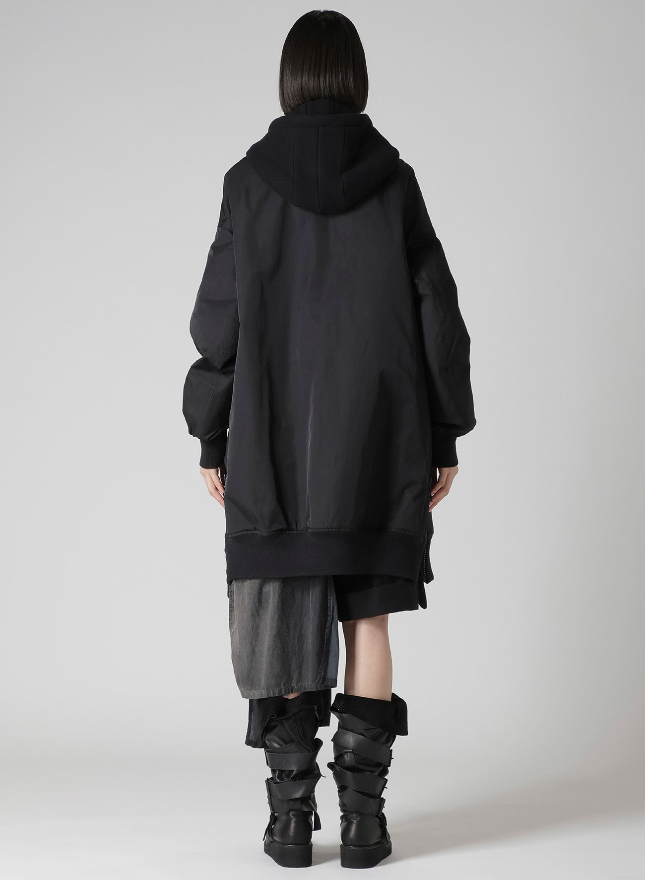 Ny/C TWILL HOODED BOMBER
